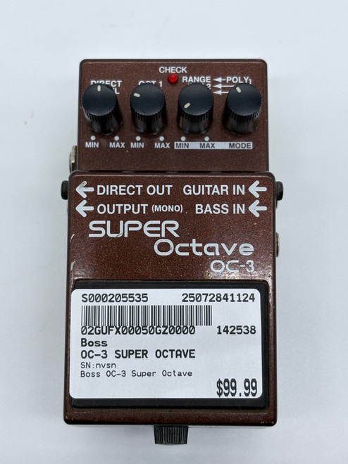 Vist Large View of Product Image Which is Used Boss OC-3 SUPER OCTAVE Octave Pedal 41124-S000205535