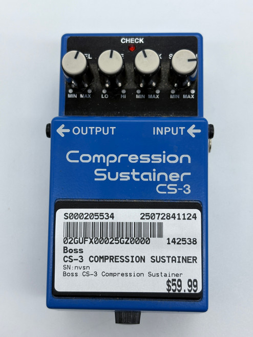 Vist Large View of Product Image Which is Used Boss CS-3 COMPRESSION SUSTAINER Compressor Pedal 41124-S000205534