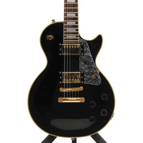 Vist Large View of Product Image Which is Used Epiphone LES PAUL CUSTOM PRO LP Type Electric Guitar Black 6-String