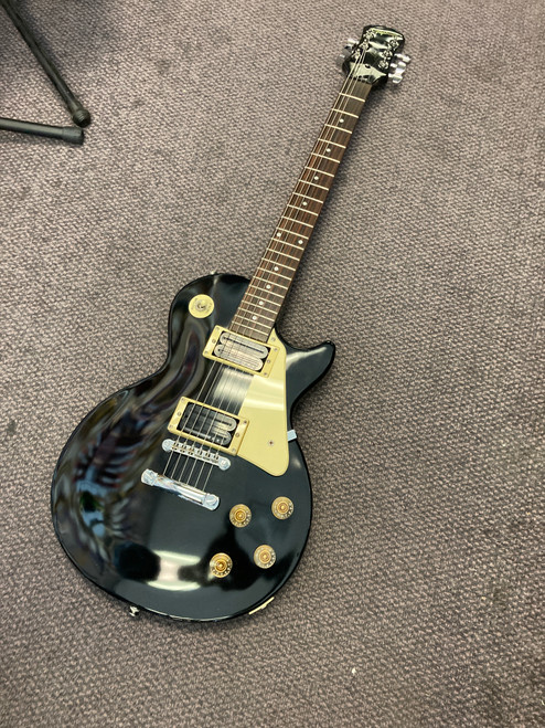 Vist Large View of Product Image Which is Used Epiphone LES PAUL PLUS LP Type Electric Guitar Black 6-String 40085-S000105664