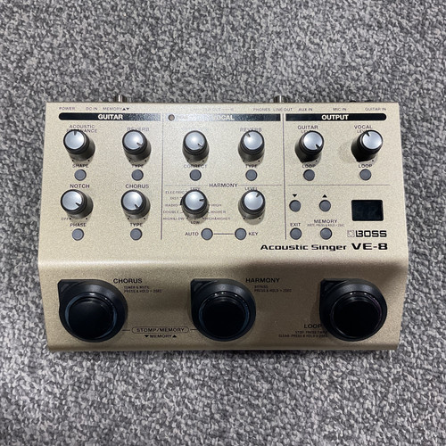 Vist Large View of Product Image Which is Used BOSS VE-8 ACOUSTIC SINGER Guitar and Vocal Pedal 41106-S000095007