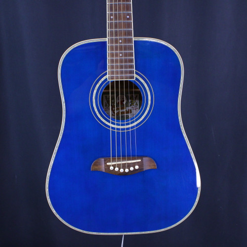 Vist Large View of Product Image Which is Used Oscar Schmidt OG1 3/4 ACOUSTIC GUITAR Laminate Top Acoustic Guitar Blue