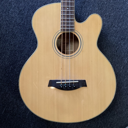 Vist Large View of Product Image Which is Used Ibanez AEB5E Acoustic Bass Guitar Natural 4-String 40111-S000188490