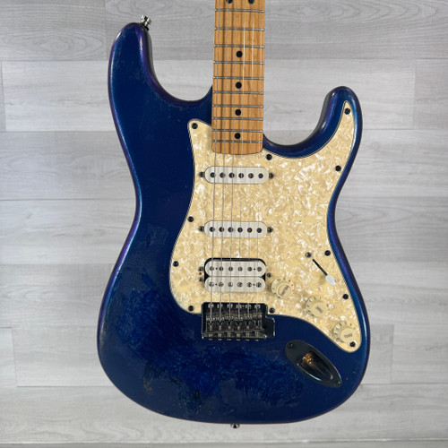 Vist Large View of Product Image Which is Used Fender Standard Series Stratocaster HSS - Blue - Made in Mexico