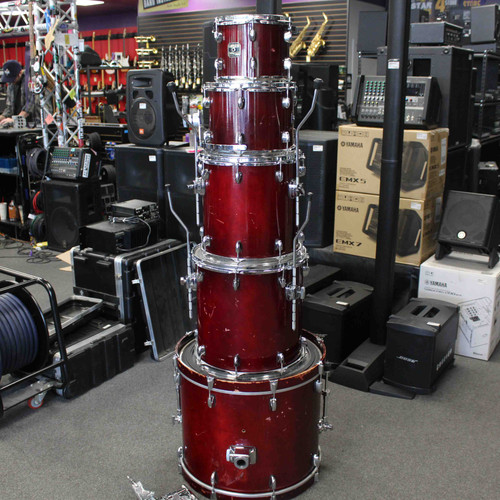 Vist Large View of Product Image Which is Used Gretsch CATALINA MAPLE 5PC Drum Shell Kit Red