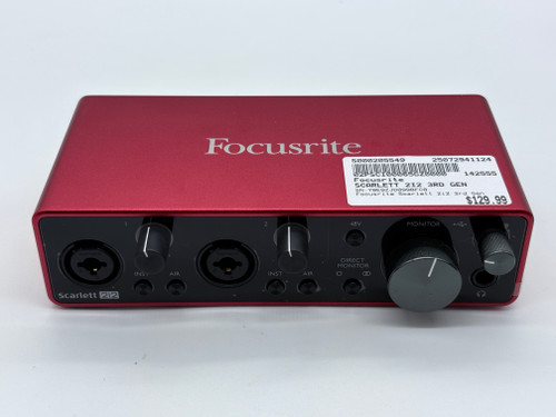 Vist Large View of Product Image Which is Used Focusrite SCARLETT 2I2 3RD GEN Computer Interface 2 A/D Recording Inputs 41124-S000205549