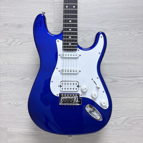 Vist Large View of Product Image Which is Used Donner DST-100 S Type Electric Guitar Blue 6-String 41124-S000205555