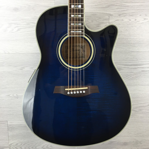 Vist Large View of Product Image Which is Used Ibanez AEF30-MS-OP-04 ACOUSTIC GUITAR Laminate Top Acoustic Guitar Blue 41124-S000205559