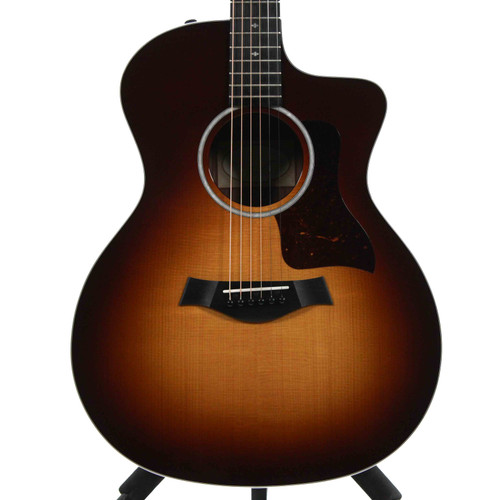 Vist Large View of Product Image Which is Used Taylor 214CE-SB DLX Solid Top Acoustic Guitar Sunburst