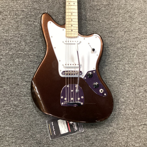 Vist Large View of Product Image Which is Used Squier AFFINITY JAGUAR Offset Double Cutaway Electric Guitar Brown 6-String 40111-S000188560