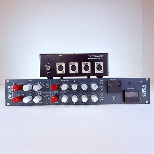 Vist Large View of Product Image Which is Used Vintech Audio 609CA Compressor/Limiter w/X73 Power Supply 41121-S000051361