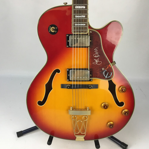 Vist Large View of Product Image Which is Used Epiphone EPIPHONE JOE PASS EMPEROR II Semi-Hollow Electric Guitar Cherry Sunburst 6-String 41110-S000070189