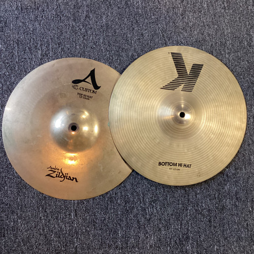 Vist Large View of Product Image Which is Used Zildjian A CUSTOM/K Hi Hat Cymbals 13" 40111-S000188596
