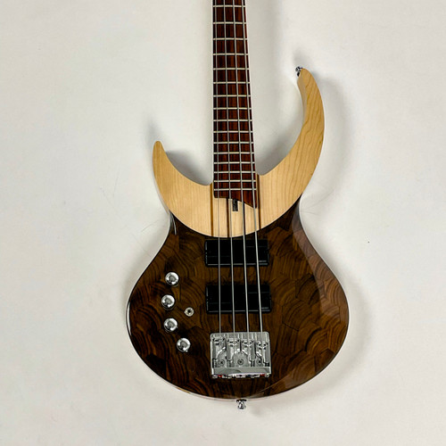 Vist Large View of Product Image Which is Used Lignum SUMMER NIGHT Left Handed Bass Guitar Natural 4-String