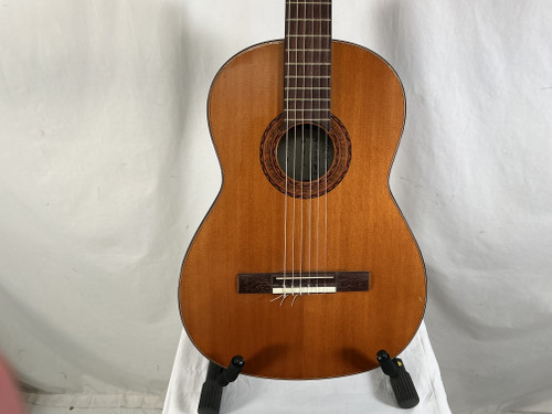 Vist Large View of Product Image Which is Used AS-IS S YAIRI JAPANESE LABEL CLASSICAL GUITAR Vintage Solid Top Acoustic Guitar Wood