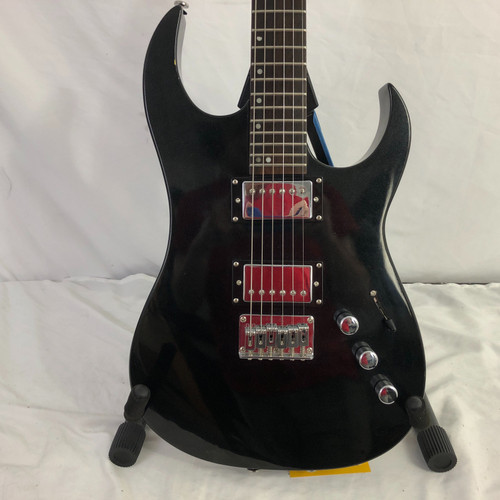 Vist Large View of Product Image Which is Used Samick INTERCEPTOR Vintage Double Cutaway Electric Guitar Black 6-String