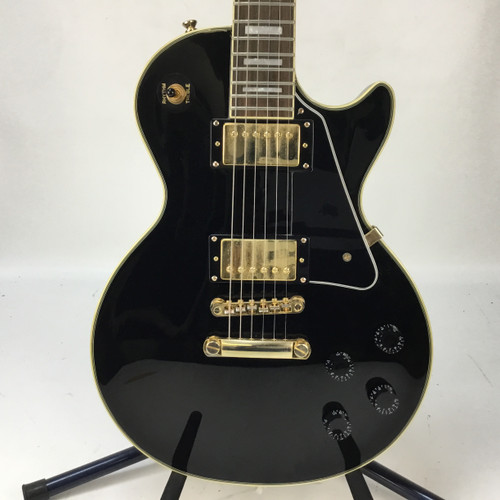 Vist Large View of Product Image Which is Used Epiphone LES PAUL CUSTOM PRO LP Type Electric Guitar Black 6-String 41110-S000070199