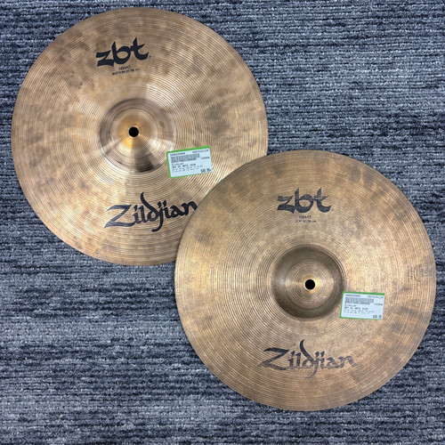 Vist Large View of Product Image Which is Used Zildjian ZBT HI HATS 14IN Hi Hat Cymbals 14" 41124-S000205609