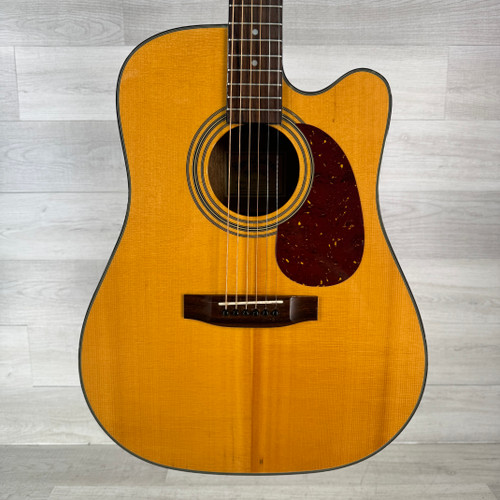 Vist Large View of Product Image Which is Used Sigma Vintage DM-1STCE Acoustic Guitar - Natural - Bridge Repaired - See Photos