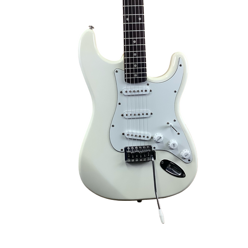 Vist Large View of Product Image Which is Used Silvertone S TYPE Electric Guitar White 6-String 40083-S000153372