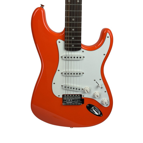 Vist Large View of Product Image Which is Used Squier AFFINITY STRAT S Type Electric Guitar Orange 6-String 41120-S000034456