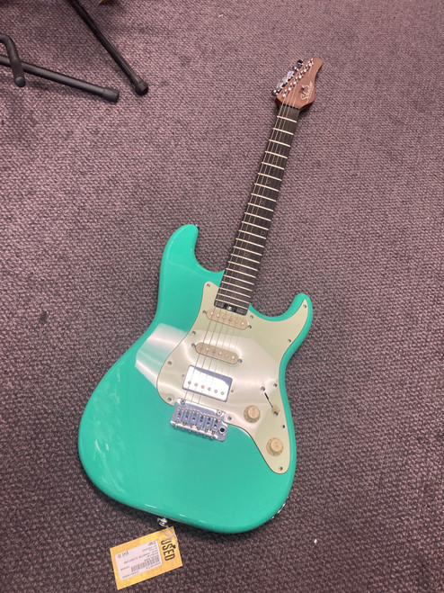 Vist Large View of Product Image Which is Used Schecter NICK JOHNSTON SIGNATURE S Type Electric Guitar Green 6-String 40085-S000105724