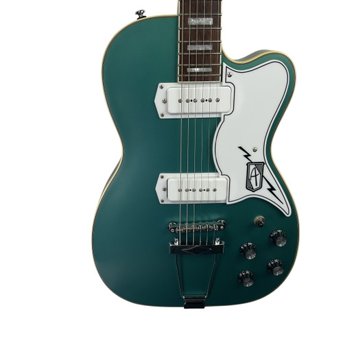 Vist Large View of Product Image Which is Used Eastwood AIRLINE TUXEDO LP Type Electric Guitar Green 6-String 41120-S000034465