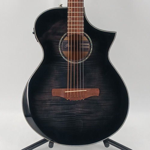Vist Large View of Product Image Which is Used Ibanez AEWC400 Solid Top Acoustic Guitar Silver Burst 40081-S000111991