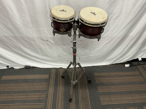 Vist Large View of Product Image Which is Used Latin Percussion - LP BONGO SET AND STAND Bongo