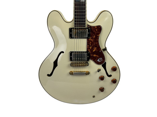 Vist Large View of Product Image Which is Used Epiphone BY GIBSON SHERATON II MIK Semi-Hollow Electric Guitar White 6-String 41120-S000034471