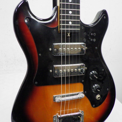 Vist Large View of Product Image Which is Used Harmony H-802 Vintage Electric Guitar Sunburst 40042-S000260553