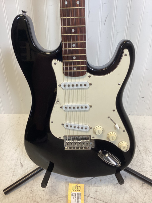 Vist Large View of Product Image Which is Used SUNRISE STRAT S Type Electric Guitar Black 6-String