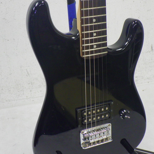 Vist Large View of Product Image Which is Used Fender Starcaster Mini Strat Electric Guitar Black 40042-S000260563
