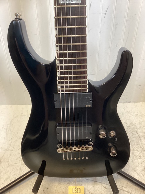 Vist Large View of Product Image Which is Used LTD MH-417 S Type Electric Guitar Black 7-String
