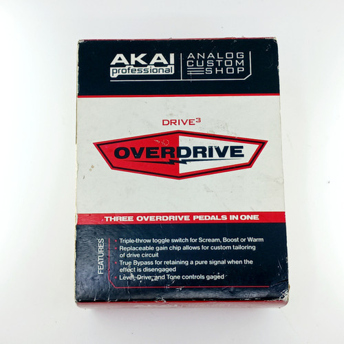 Vist Large View of Product Image Which is Used AKAI DRIVE 3 OVERDRIVE W/CHIPS Overdrive Pedal