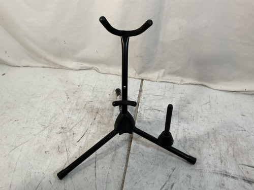 Vist Large View of Product Image Which is Used On Stage ALTO/TENOR SAX STAND + FLUTE PEG Band Instrument Stand