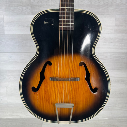 Vist Large View of Product Image Which is Used Harmony Vintage H1215 Archtone Acoustic Guitar - Tobacco Sunburst - AS IS - Read Description