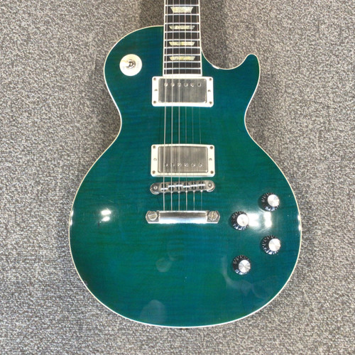 Vist Large View of Product Image Which is Used 2004 GIBSON LES PAUL STANDARD Electric Guitar - Pacific Reef Blue