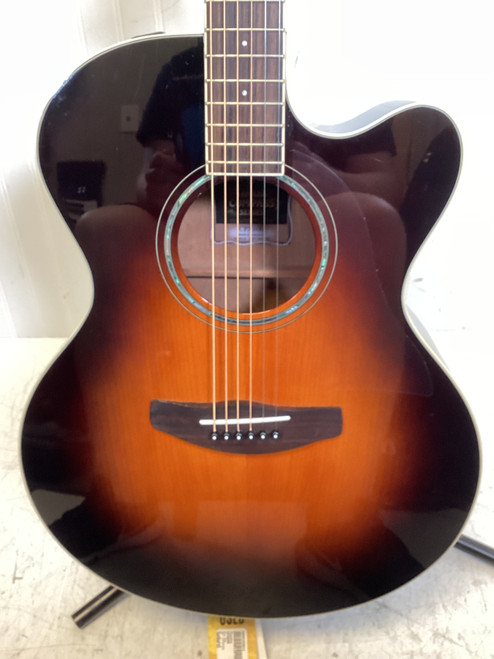 Vist Large View of Product Image Which is Used Yamaha CPX600 Laminate Top Acoustic Guitar Sunburst