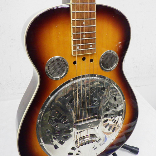 Vist Large View of Product Image Which is Used Flinthill 90s Dobro Resonator Electric Guitar