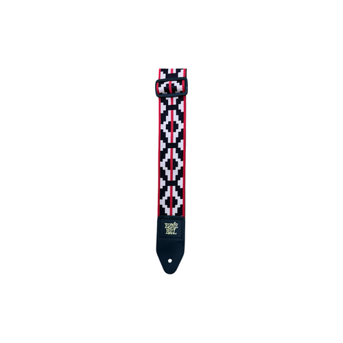 Vist Large View of Product Image Which is New ERNIE BALL CLASSIC JACQUARD STRAP - RISTRA RED