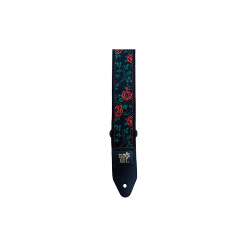 Vist Large View of Product Image Which is New ERNIE BALL CLASSIC JACQUARD STRAP - SPANISH ROSE
