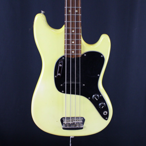 Vist Large View of Product Image Which is Used Fender MUSICMASTER BASS 1978 ALL ORIGINAL Vintage J Type Bass Guitar White 4-String