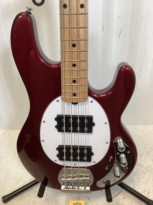 Vist Large View of Product Image Which is Used Sterling by Ernie Ball STINGRAY RAY4HH Bass Guitar Red 4-String