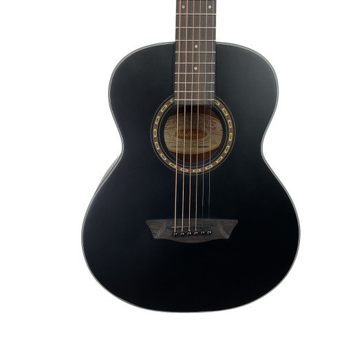 Vist Large View of Product Image Which is New Washburn G-MINI 5 BK Laminate Top Acoustic Guitar Black