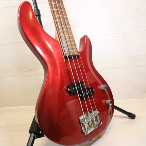 Vist Large View of Product Image Which is Used Aria Bass Guitar Red 4-String