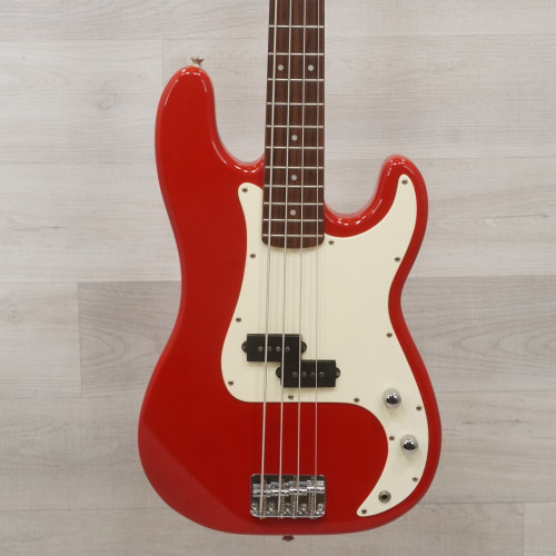 Vist Large View of Product Image Which is Used Squier Affinity P Bass Guitar Red