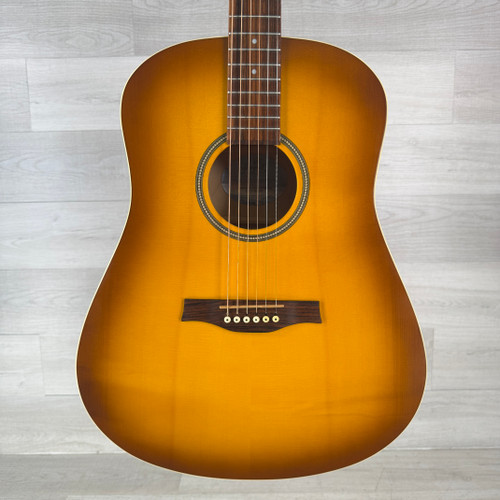 Vist Large View of Product Image Which is Used Seagull Coastline S6 Creme Brulee SG Acoustic Guitar - Case Included