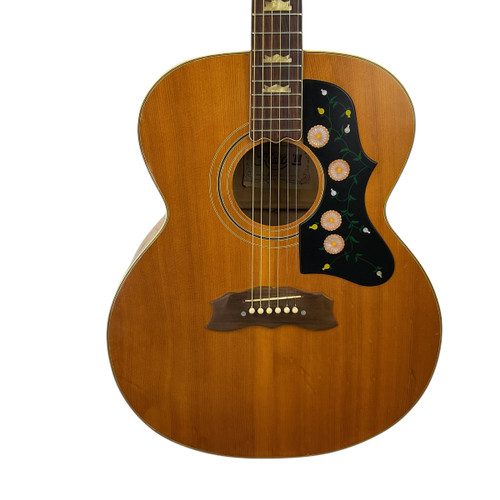 Vist Large View of Product Image Which is Used Hondo II HJ 200N Vintage Solid Top Acoustic Guitar Wood