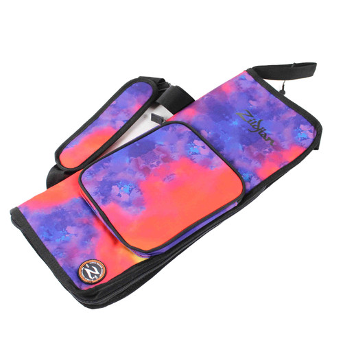 Vist Large View of Product Image Which is Used Zildjian BACKPACK STICK BAG - ORANGE/BLUE/YELLOW Percussion Accessory